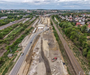 Budowa węzła Mistrzejowice na S7