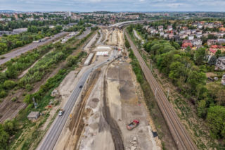 Budowa węzła Mistrzejowice na S7
