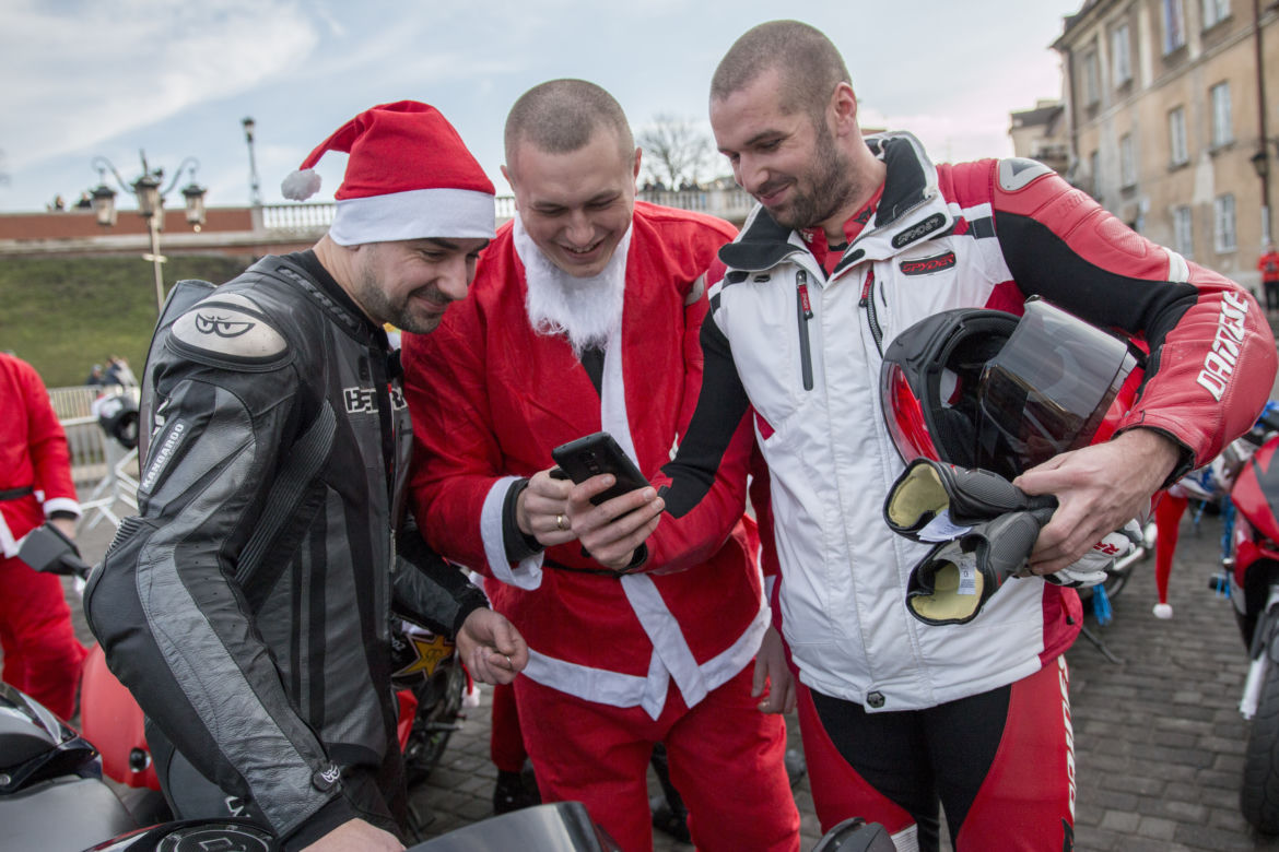 MotoMikołaje 2015 Lublin: Motocykliści z prezentami dla dzieci