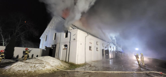 Pożar stadniny w Mosznie
