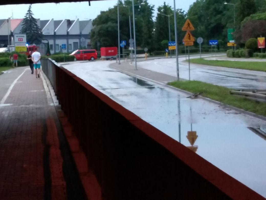 Gwałtowna ulewa nad Radomiem