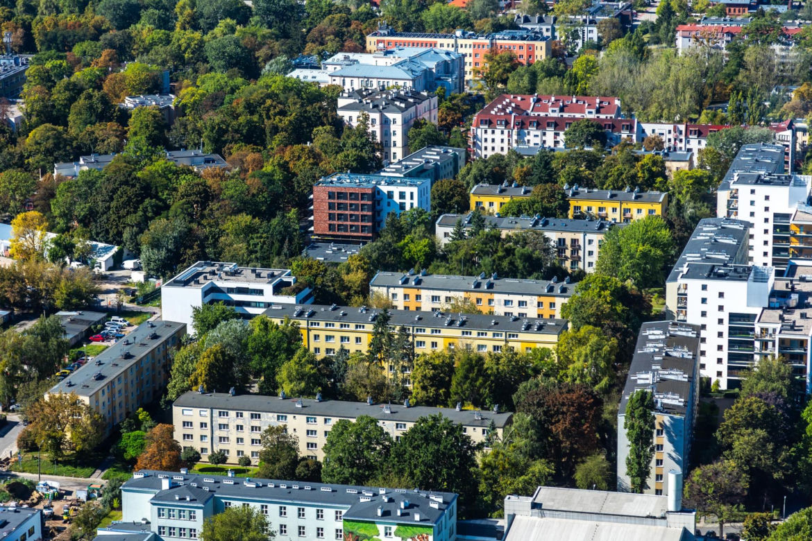 Niezwykła panorama Warszawy ze szczytu Skylinera!