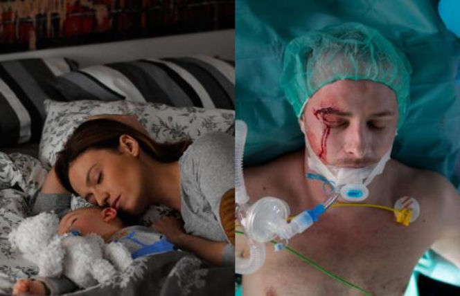 Lekarze 4 sezon. Alicja (Magdalena Różczka), Maks (Paweł Małaszyński)
