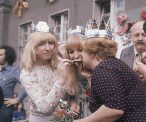 Od lewej: NN, Maryla Rodowicz, Urszula Sipińska, Danuta Rinn, Jacek Nieżychowski, 1974-06 