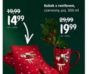 Rękawice kuchenne z reniferem – 14, 99 zł/1 szt. i kubek z reniferem 19,99 zł/ 1 szt. 