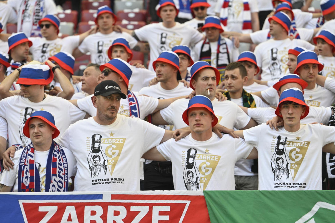 Kibice na finale Pucharu Polski: Górnik - Raków
