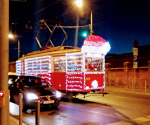 Mikołajkowy tramwaj w Szczecinie