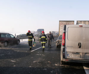 Karambol na autostradzie A4 w Gliwicach