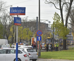 Wypadek tramwajowy przy ul.Elekcyjnej w Warszawie