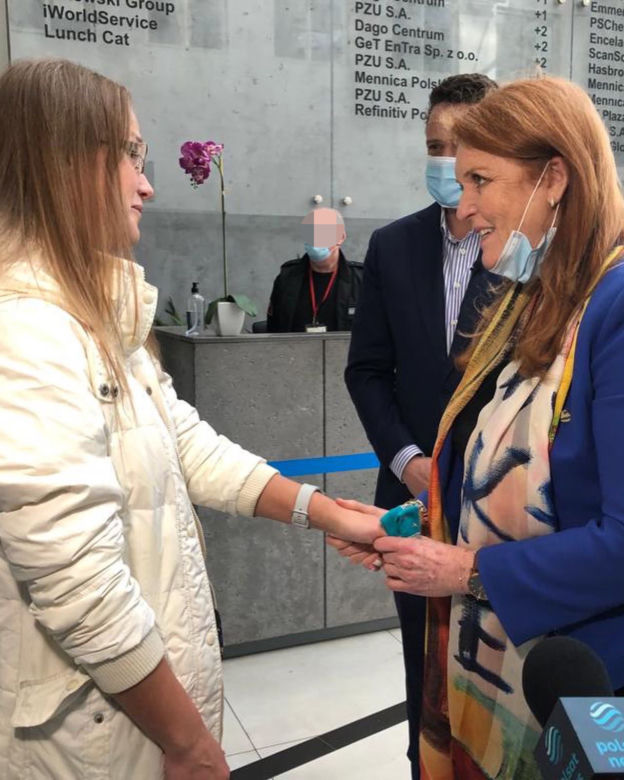 Angielska księżna spotkała się z uchodźcami w Warszawie. Towarzyszył jej prezydent Trzaskowski