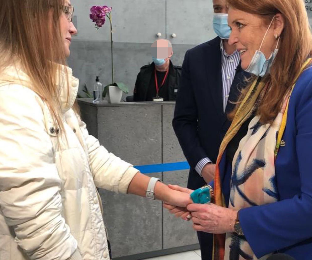 Angielska księżna spotkała się z uchodźcami w Warszawie. Towarzyszył jej prezydent Trzaskowski
