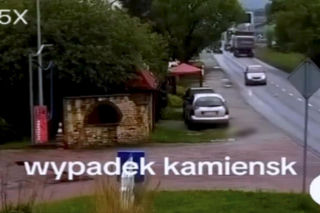 as od tira uderzył kobietę prosto w głowę. Wszystko widać na nagraniu