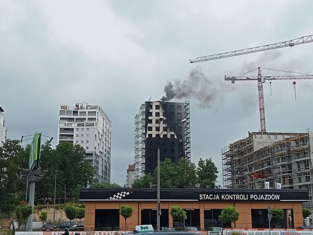 Pożar ul. Północna Lublin