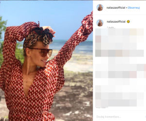 Natasza Urbańska wypoczywa na Zanzibarze