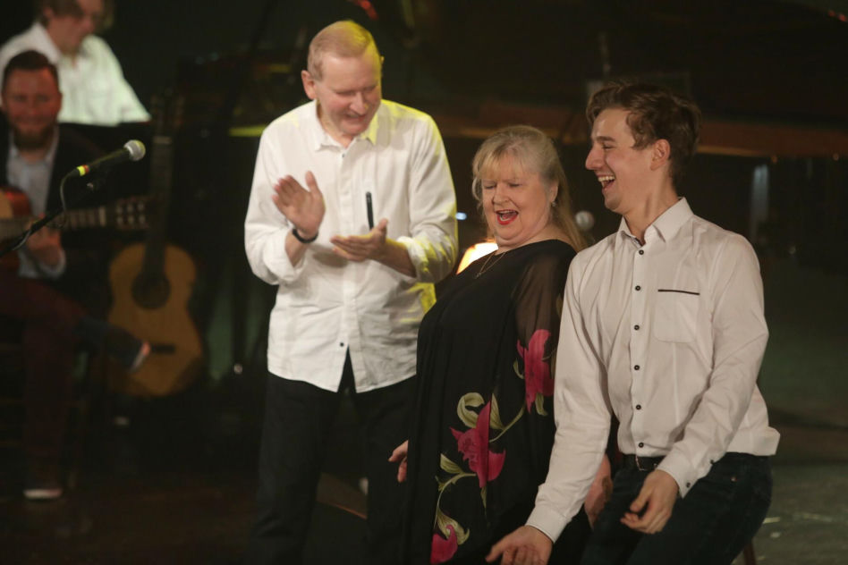 Stanisława Celińska z rodziną 