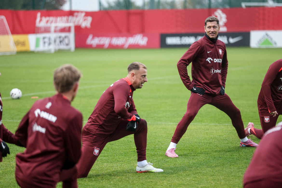 Trening polskich piłkarzy przed meczem z Nową Zelandią i Litwą