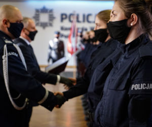 Pomorskie. Ślubowanie nowo przyjętych policjantów