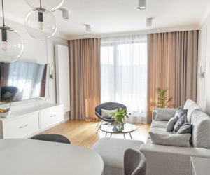  75-metrowe mieszkanie w stylu modern classic