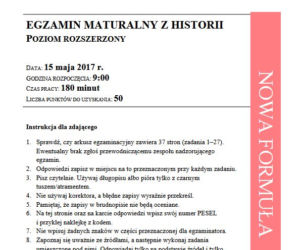Matura 2017 historia