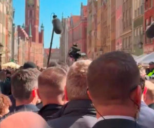 Emmanuel Macron już w Gdańsku i wzbudza ogromne zainteresowanie!