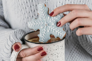 Świąteczny manicure