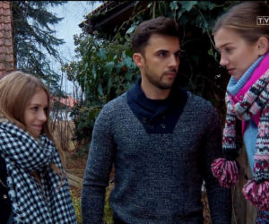 M jak miłość odc. 1508. Ala (Alicja Ostolska), Rafał (Jakub Kucner), Ewka (Jowita Chwałek)