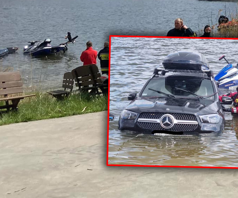 Mikołajki. Wodując skuter utopił Mercedesa