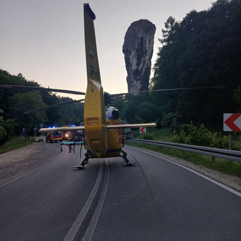 Wypadek śmiertelny pod Maczugą Herkulesa. Nie żyje motocyklista