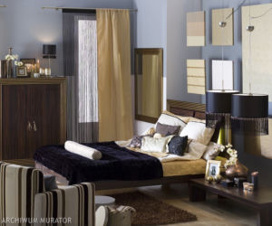 Sypialnia w stylu glamour