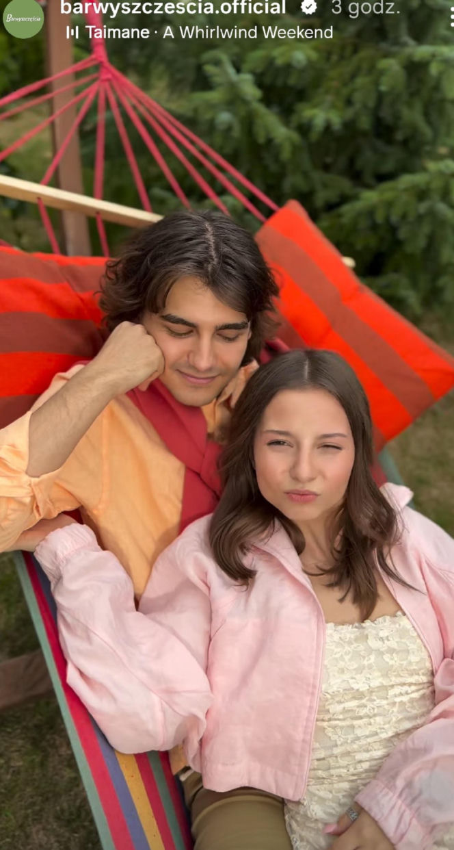 Barwy szczęścia nowy sezon. Ewa (Gabriela Ziembicka), Romeo (Jacek Tyszkiewicz)