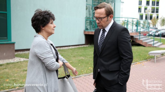 Barwy szczęścia odc. 1400. Anna Marczak (Dorota Kolak), prokurator Borecki (Zbigniew Dziduch)