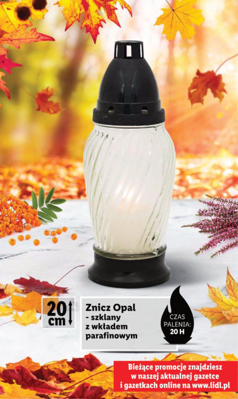 Znicze w Lidlu