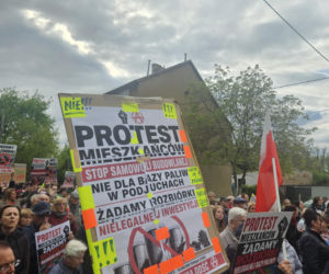 Protest w Szczecinie Podjuchach