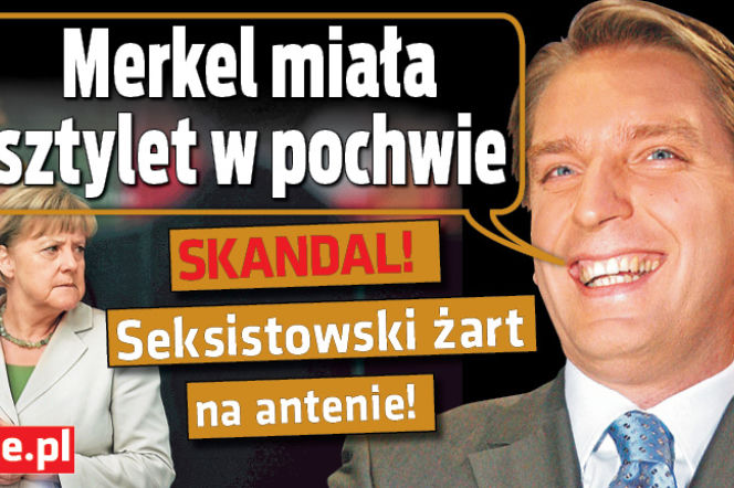 Merkel miała sztylet w pochwie
