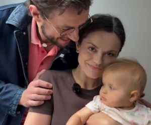 M jak miłość nowy sezon na planie. Kasia (Paulina Lasota), Mariusz (Mateusz Mosiewicz), Zosia