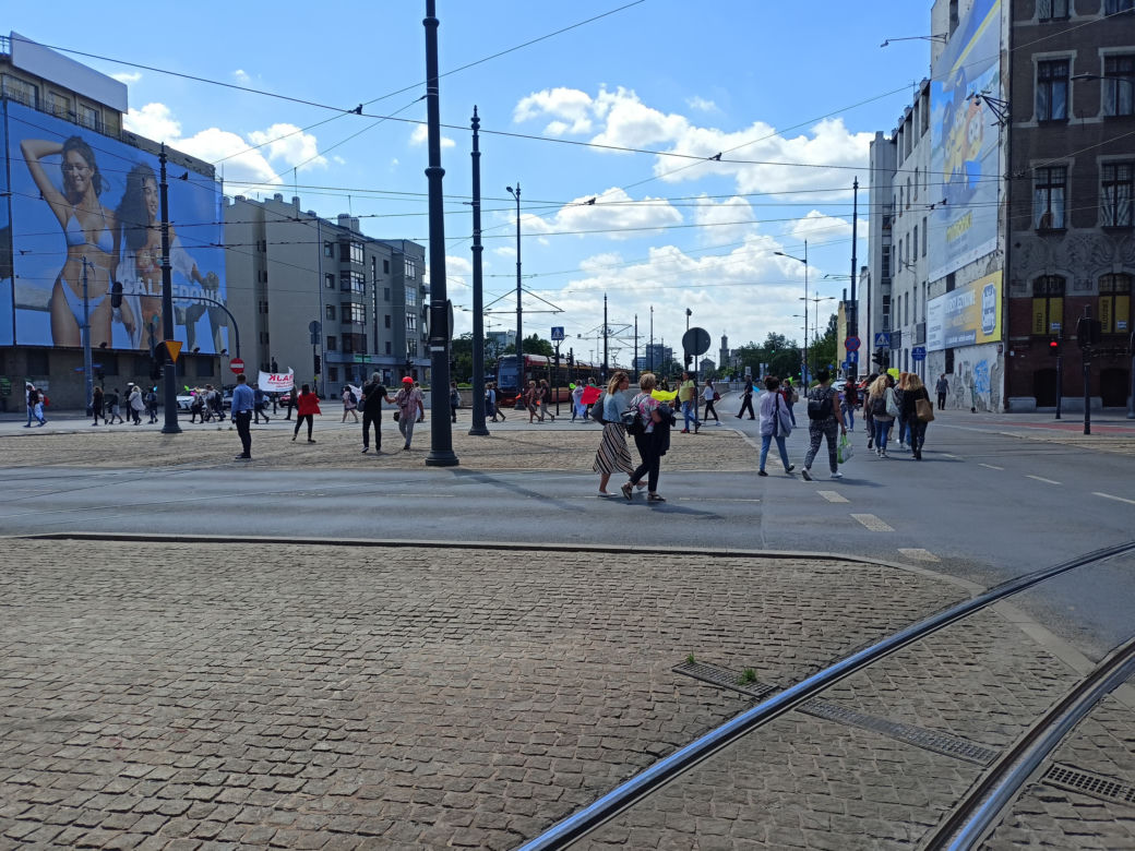 Strajk MOPS Łódź 22.06.