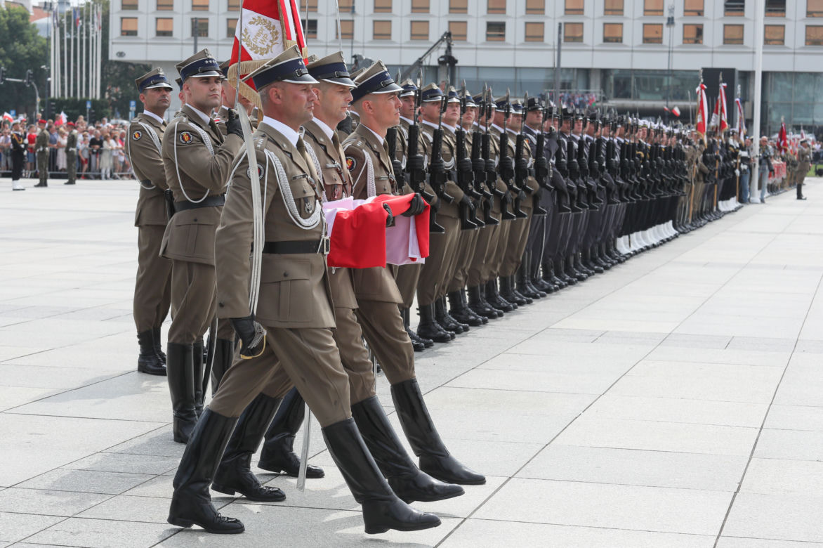 Oficjalne uroczystości na pl. Piłsudskiego