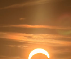 Tak wyglądało zaćmienie Słońca nad Bałtykiem