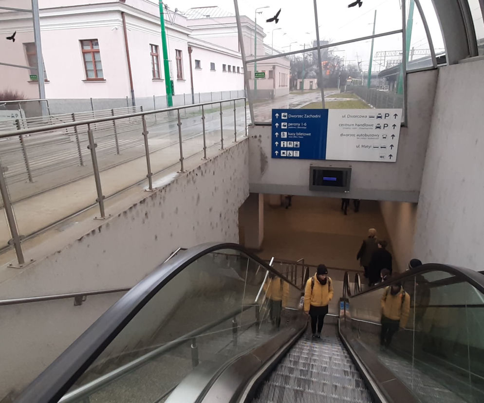 Pleśń na Dworcu Zachodnim PST w Poznaniu