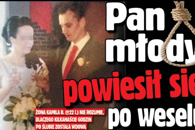 Pan młody powiesił się po weselu