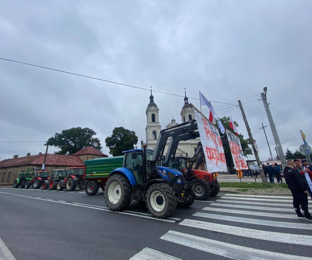 Protest rolników w Łódzkiem 24.08