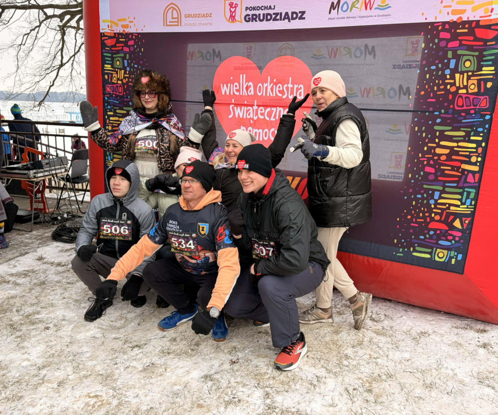 Ponad 500 biegaczy na starcie biegu WOŚP w Grudziądzu. Posłuchaj relacji!