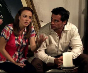 Nieposkromiona miłość (Amor bravio). Camila (Silvia Navarro), Daniel (Cristian de la Fuente)