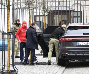 Kacper Tomasiak i skoczkowie u prezydenta