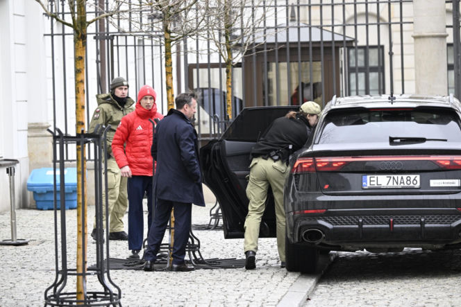 Kacper Tomasiak i skoczkowie u prezydenta