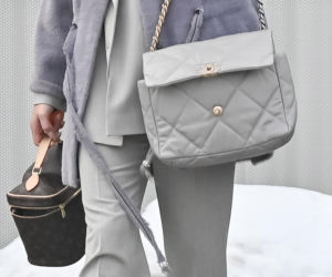 Justyna Steczkowska boso na śniegu