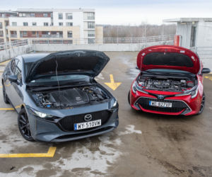 Toyota Corolla 2.0 Hybrid Dynamic Force 184 KM e-CVT vs Mazda 3 Skyactiv-X 180 KM 6MT AWD