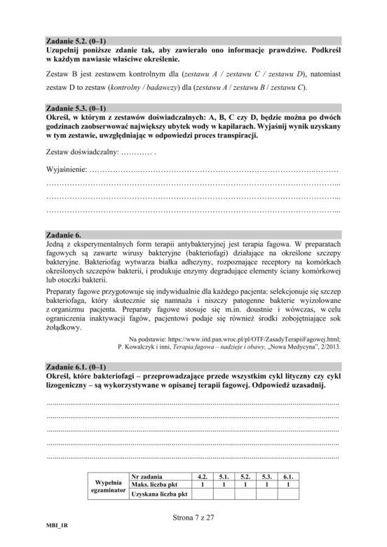 Matura 2019 z biologii [ARKUSZE CKE, ODPOWIEDZI]