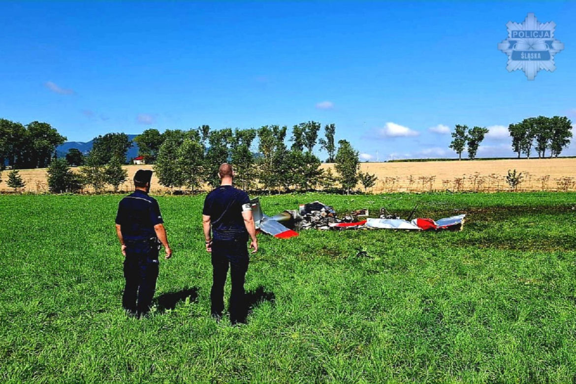 Katastrofa samolotu pod Żywcem. Nie żyją dwie osoby