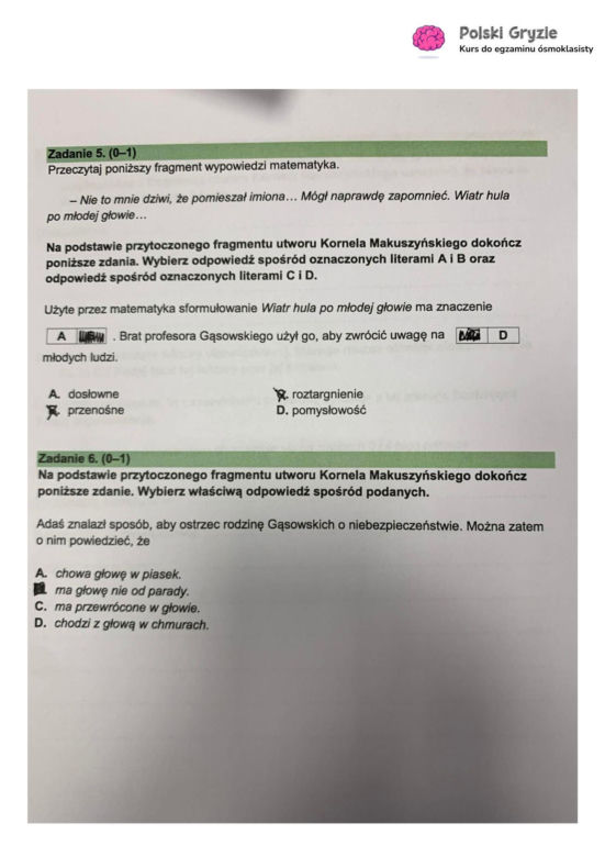 Próbny egzamin ósmoklasisty 2026 CKE: język polski - wszystkie odpowiedzi do arkusza CKE 12.01.2026